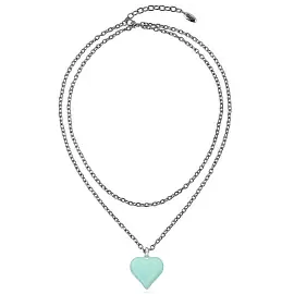 Колье BS050300RC-00P3 ювелирный сплав Сердце_1