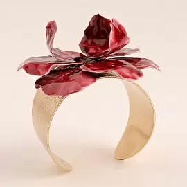 Браслет жесткий 504227480 ювелирный сплав Цветок_2