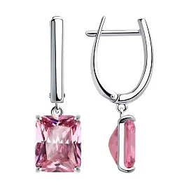 Серьги подвесные 94026747 серебро_0