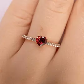 Кольцо один камень К-0291 гр золото_1