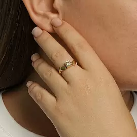 Кольцо один камень 1-2499-9200 золото_1