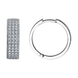 Серьги конго 94025922 серебро_0