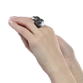 Кольцо EX000150GG-00R ювелирный сплав Заяц_1