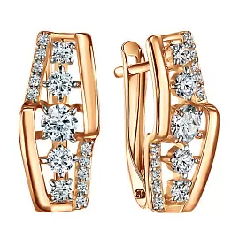 Серьги СргЛ35.бцФ.з585 золото_0