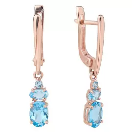 Серьги подвесные С-0284 топ золото_0