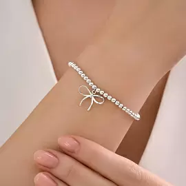 Браслет 94051534 серебро бантик_1
