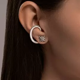 Серьги серьга одиночная 94170337 серебро Звезда_1