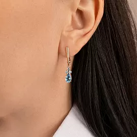 Серьги подвесные С-0284 топ золото_1