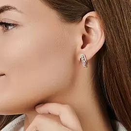 Серьги СргЛ35.бцФ.з585 золото_1