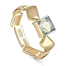 Кольцо один камень 1-2499-9200 золото_0