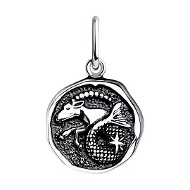 Подвеска знак зодиака 95-130-01240-1 серебро Козерог_0
