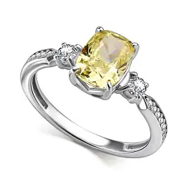 Кольцо один камень 01-4762.0БТ6-00 серебро_0