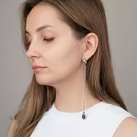 Серьги серьга одиночная lim009-02-2r ювелирный сплав_1