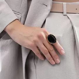 Кольцо один камень SW000095G-280R ювелирный сплав_1