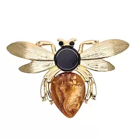 Брошь 261110342bg ювелирный сплав Муха_0