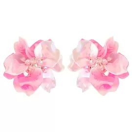 Серьги 34-0597-Y ювелирный сплав Цветок_0