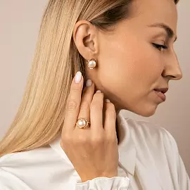 Серьги 290-1-999Р золото_2