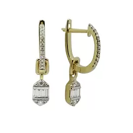 Серьги подвесные E101-E48359Y.W золото_1