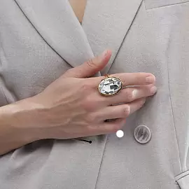 Кольцо один камень SW000095G-001R-8 ювелирный сплав_1