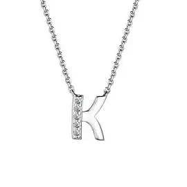 Колье 06-2980.12КЦ-00 серебро Буква К_0