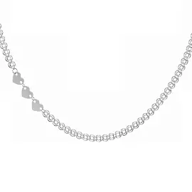 Колье чокер НХ22-2054Ю-3 d0.60 серебро Сердце_0