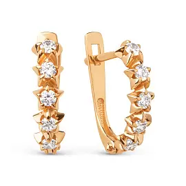 Серьги дорожка 025782-1100 золото Звезда_0