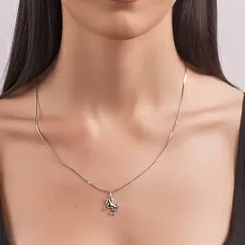 Подвеска 94-130-01098-1 серебро Единорог_2