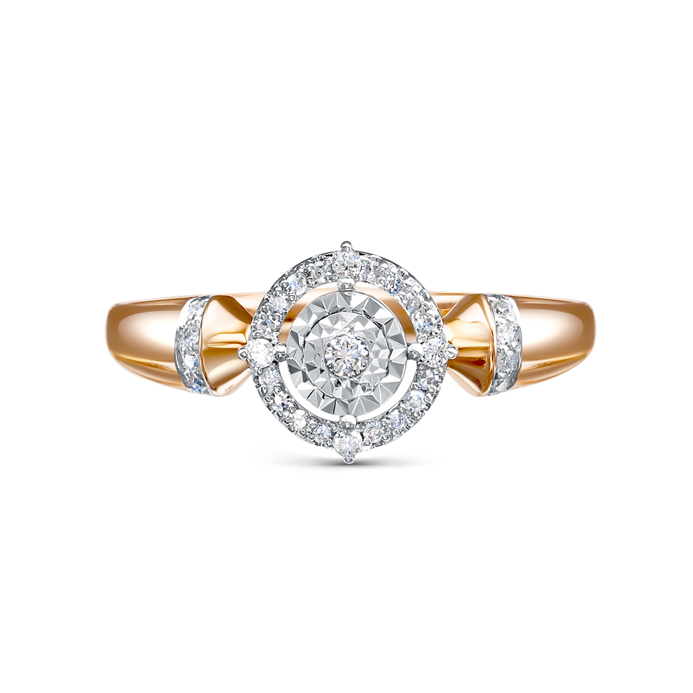 Кольцо 5-6885-103И2-1К золото