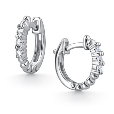 Серьги конго 02-4721.00КЦ-00 серебро