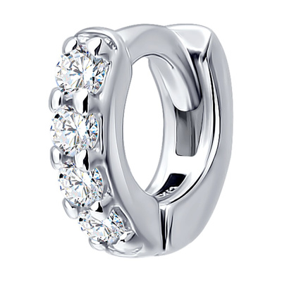 Серьги серьга одиночная 94170478 серебро