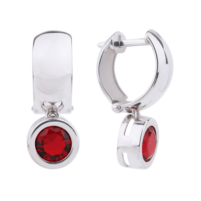 Серьги подвесные С-0257 гр серебро