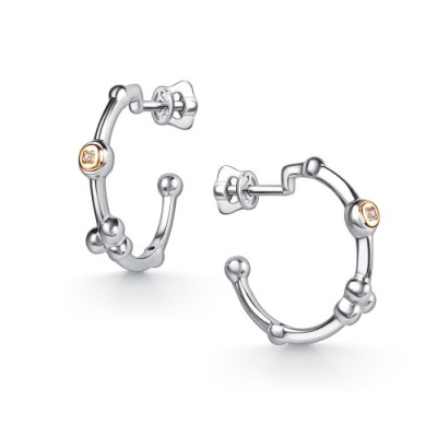 Серьги конго 02-5363.000Б-00 серебро