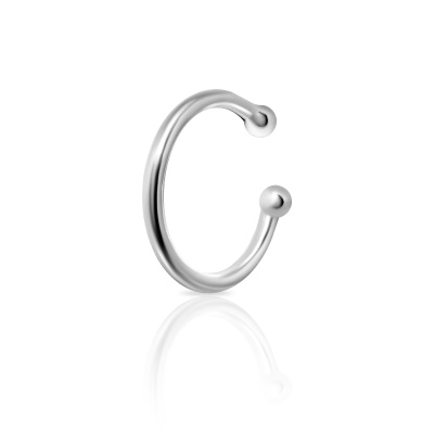 Серьги кафф 53688 серебро Классика