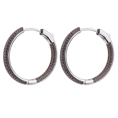 Серьги конго MAE31-50 серебро