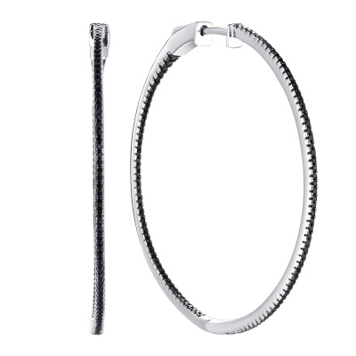 Серьги конго CZ-E01600-X-WB-X-X-Bф серебро