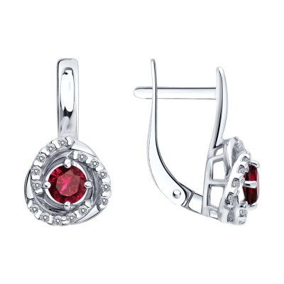 Серьги 64020003 серебро
