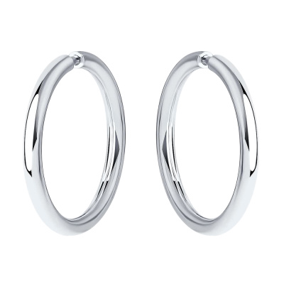 Серьги конго 94140041 серебро