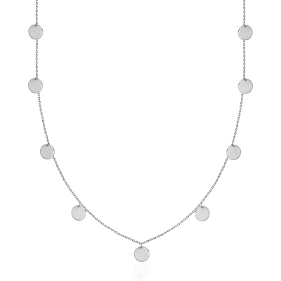 Колье N00062r серебро Гирлянда