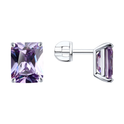 Серьги пусеты 94026836 серебро