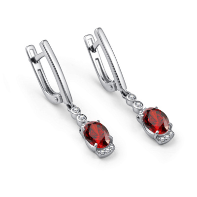 Серьги подвесные 02-4852.00ГР-00 серебро