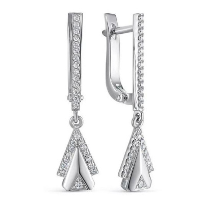 Серьги подвесные 2-735-20 золото