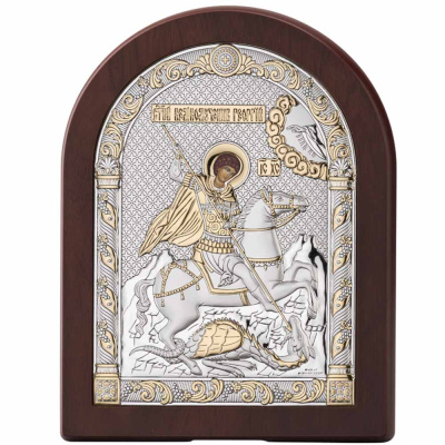 Икона 84128.4ORO ювелирный сплав Святой Георгий Победоносец