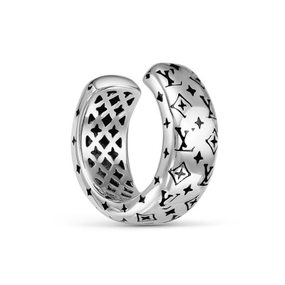 Серьги кафф с120352 серебро Луи Виттон