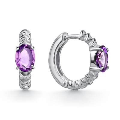 Серьги конго 02-5516.00АМ-00 серебро
