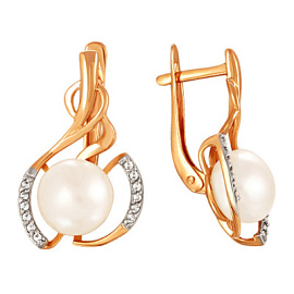 Серьги 290-1-400Р золото