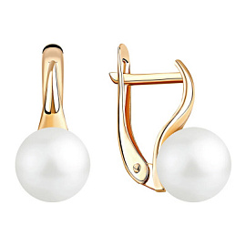 Серьги один камень 290-1-1204 золото