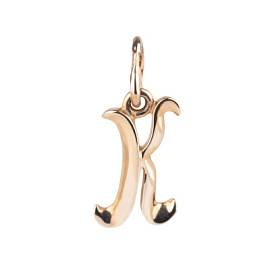 Подвеска буква 54-00-0000-02620 золото Буква К