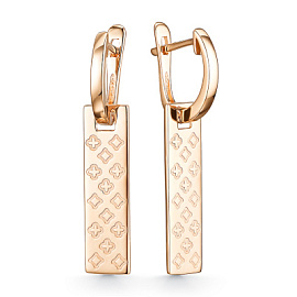 Серьги подвесные с4156 золото Луи Виттон