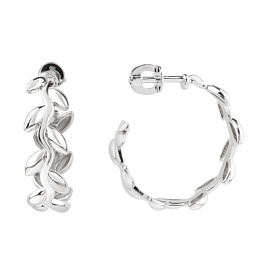 Серьги 12-10-0849-00-00-2 серебро веточка