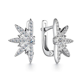 Серьги 02-3313.00КЦ-00 серебро Звезда